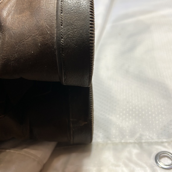 Blowfish Malibu Faux Fur Vegan Leather Boots Womens sz 8.5 Fold Down High Tops - Picture 4 of 8